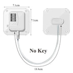 Child Safety Lock for Cabinets & Fridge - Stainless Steel Cable Protection for Kids & Baby Home Security