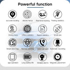 GPS Tracker with Strong Magnetic Attachment | Anti-Loss Vehicle Tracking Device for Cars and Motorcycles