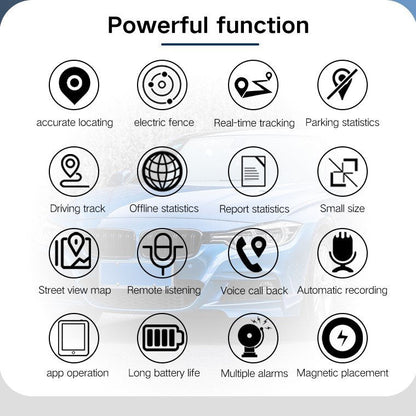GPS Tracker with Strong Magnetic Attachment | Anti-Loss Vehicle Tracking Device for Cars and Motorcycles