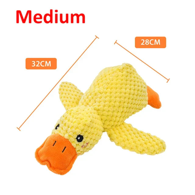 Indestructible Dog Toy Calming Duck | Stress Relief Plush
