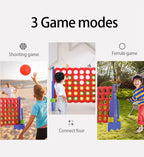 Jumbo 4-to-Score Giant Game Set | Durable, Lightweight & Ideal for Family Game - Indoor and Outdoor Fun