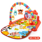 Baby Play Gym Activity Mat with Musical Arch, Multifunctional Fitness Frame, Educational Crawling Rug, Perfect Gift for Infants
