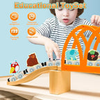Montessori Magnetic Wooden Train Set for Kids - Educational Animal Sorting Toy for Early Learning and Cognitive Development