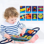 Montessori Educational Busy Board Book for Children | Safe, Durable & Ideal for Developing Life Skills from 1 Year