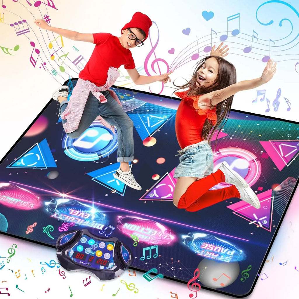 Large Electric Dance Mat for Kids - 8-Key Music Dance Pad with 2 Modes, 12 Games & 3 Levels - Perfect Christmas Gift for Girls