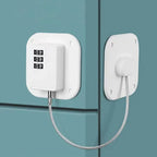 Child Safety Lock for Cabinets & Fridge - Stainless Steel Cable Protection for Kids & Baby Home Security