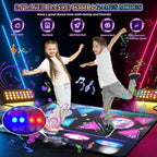 Large Electric Dance Mat for Kids - 8-Key Music Dance Pad with 2 Modes, 12 Games & 3 Levels - Perfect Christmas Gift for Girls