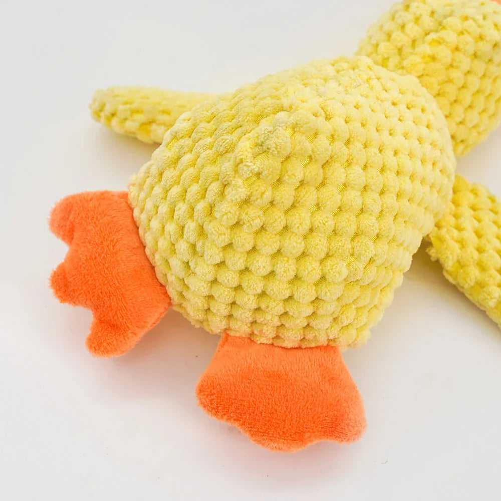 Indestructible Dog Toy Calming Duck | Stress Relief Plush