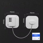 Child Safety Lock for Cabinets & Fridge - Stainless Steel Cable Protection for Kids & Baby Home Security