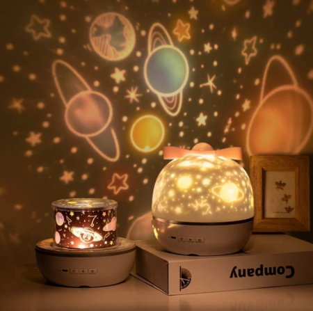 Star Projector Night Light with Sky Projection for Relaxation and Sleep Enhancement in Bedroom and Nursery