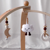 Image of Wooden Baby Play Gym - Cot Mobile Playmat for Newborns