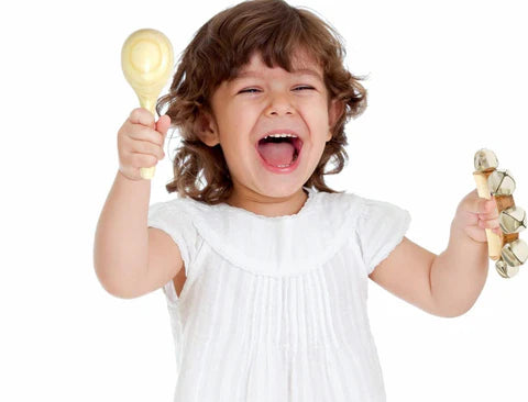 Montessori Wooden Music Instruments Set | Non-Toxic, Safe & Fun for Kids Aged 3+ to Boost Rhythm and Creativity