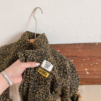 Leopard Print Casual Jacket for Kids | Childrens´s Coats Comfortable Fit, Easy Zip Fastening & Perfect for Outdoor Adventures