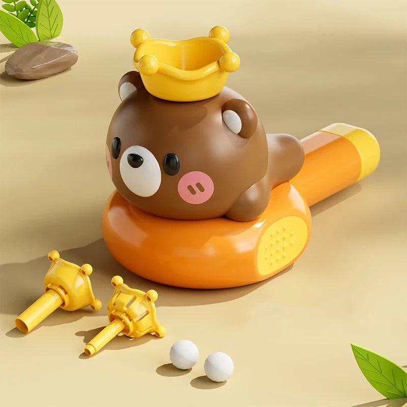 Montessori Sensory Toy for Babies - Whistle Ball Blowing Floating Blow Pipe Balls for Fine Motor Skills Development