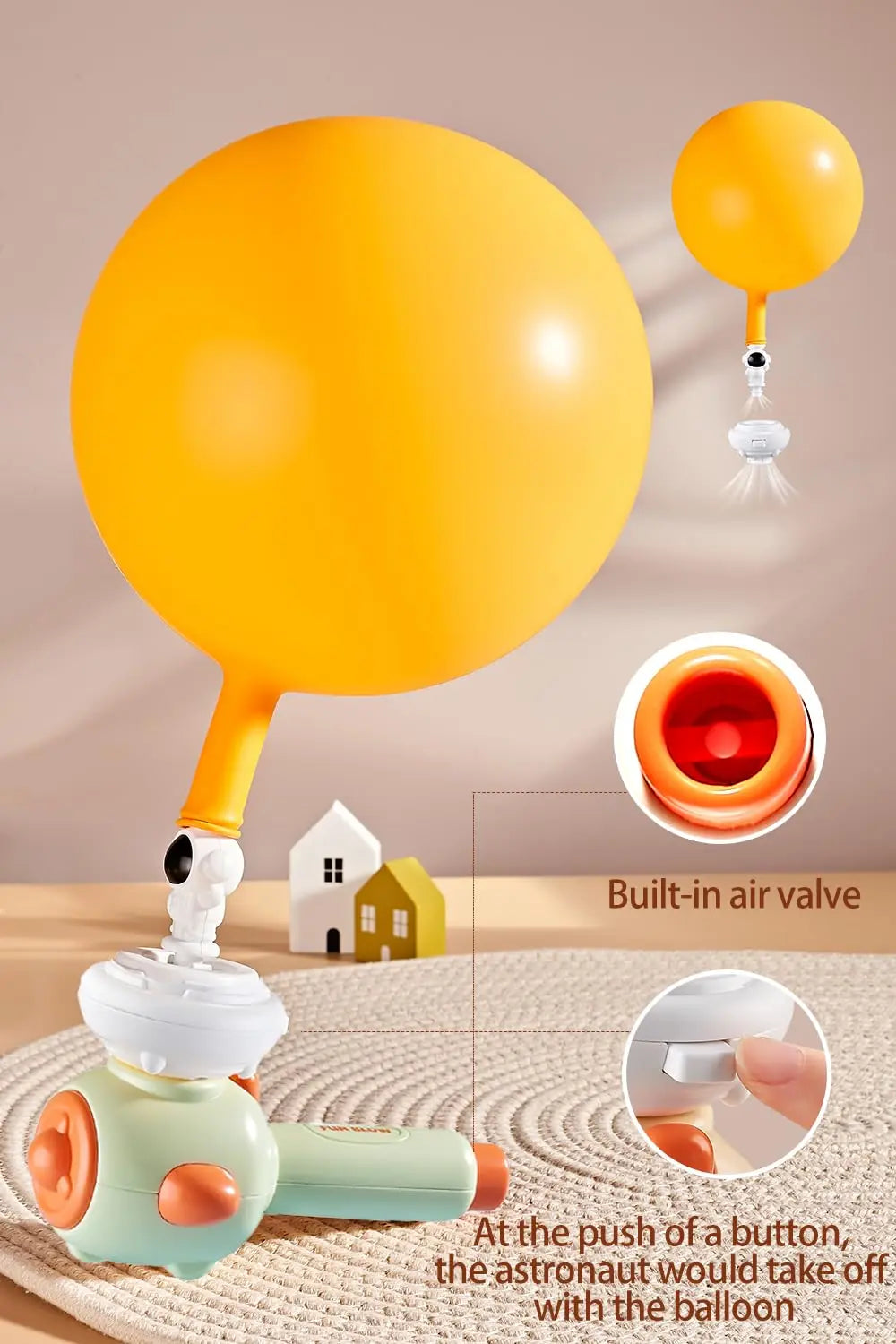 Montessori Sensory Toy for Babies - Whistle Ball Blowing Floating Blow Pipe Balls for Fine Motor Skills Development