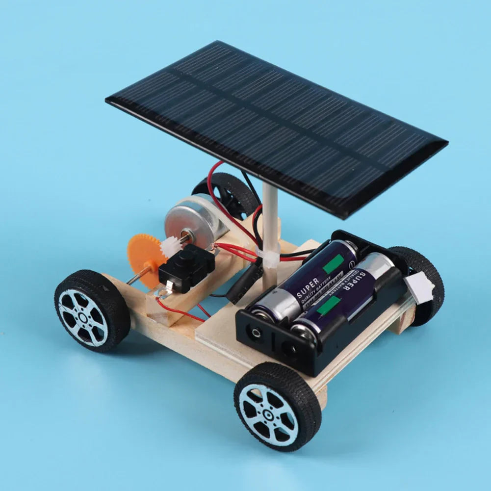 Race Car Construction Kit | Solar-Powered, Battery-Operated & Ideal for Learning About Renewable Energy