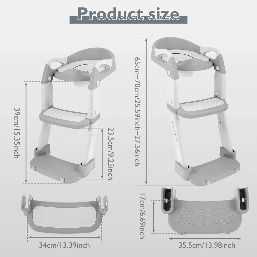 Adjustable Potty Training Seat | Non-Slip, Compact Design & Comfortable Toilet Training Essentials