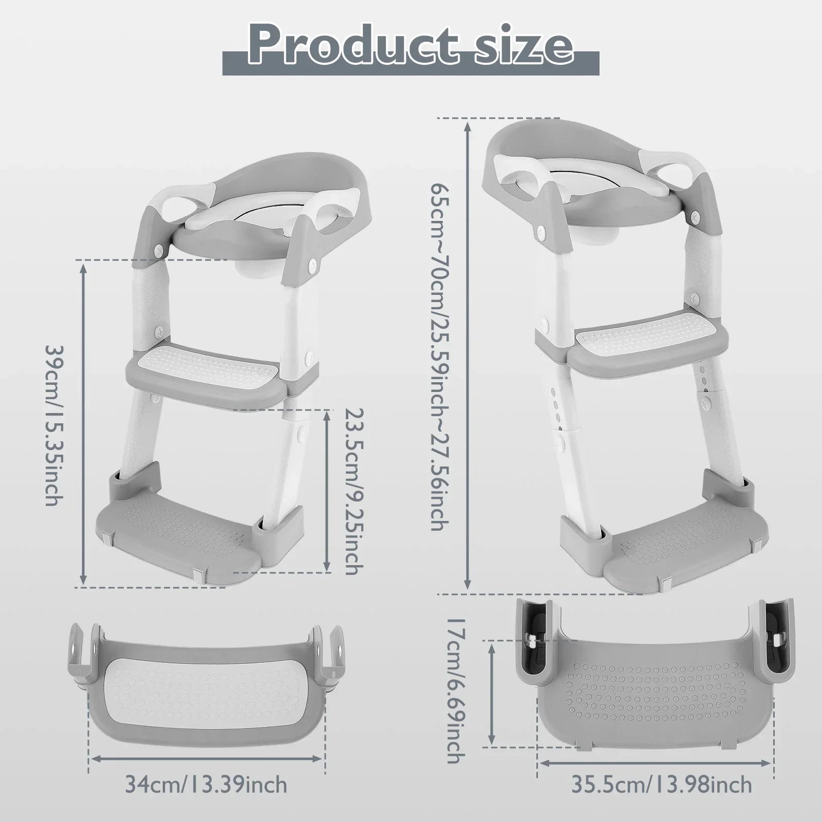 Adjustable Potty Training Seat | Non-Slip, Compact Design & Comfortable Toilet Training Essentials