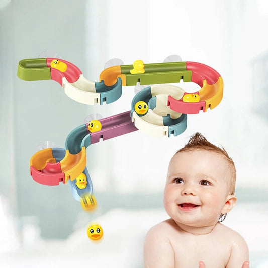 Duck & Slide Bath Toy - Fun and Educational Bath Toy for Toddlers with Duckling Slide