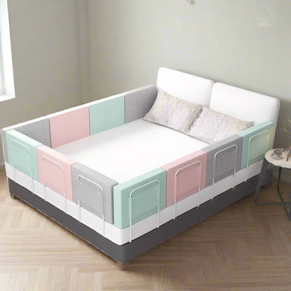 Baby Bed Rail Safety Barrier - 47cm Child Bed Fence Railing for Kids' Bed Protection and Safety