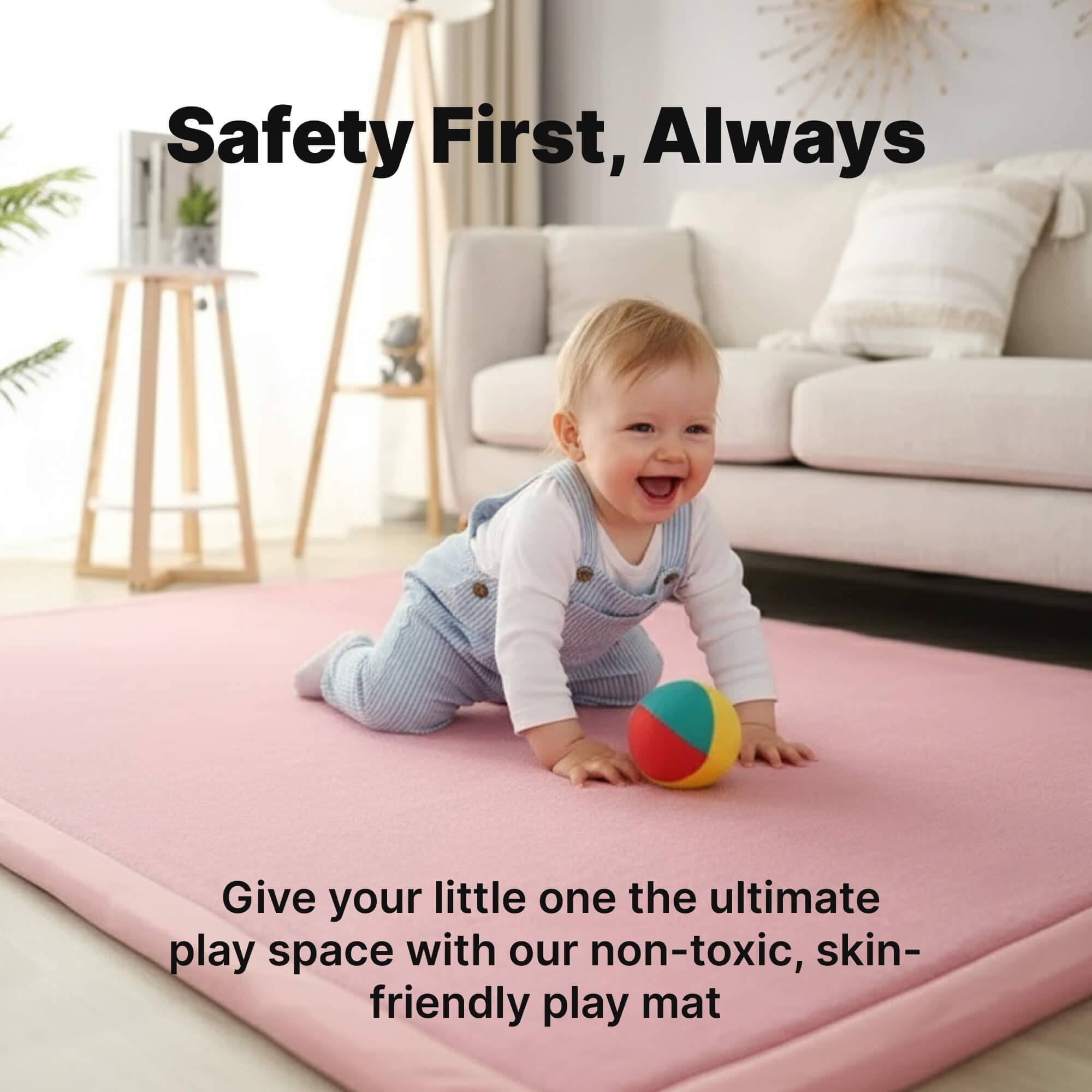 Sensory Rug for Babies | Non-Slip Tatami Matting | Thick Padded play Mat