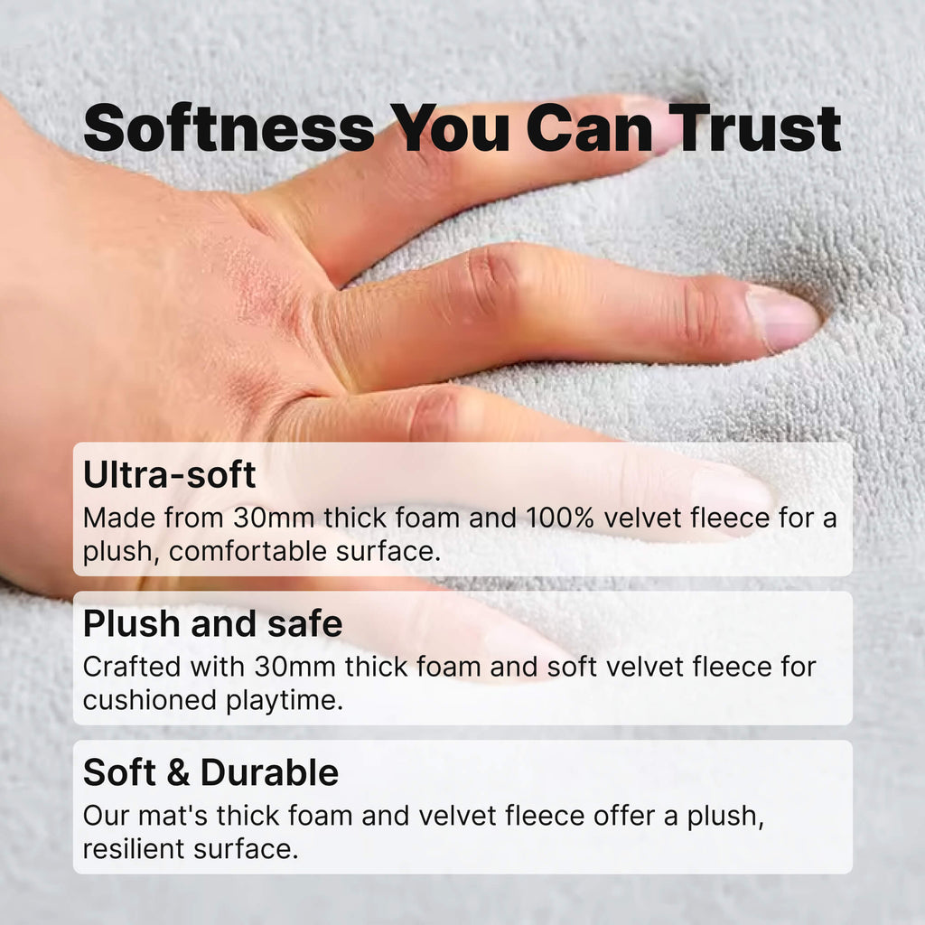 Sensory Rug for Babies | Non-Slip Tatami Matting | Thick Padded play Mat