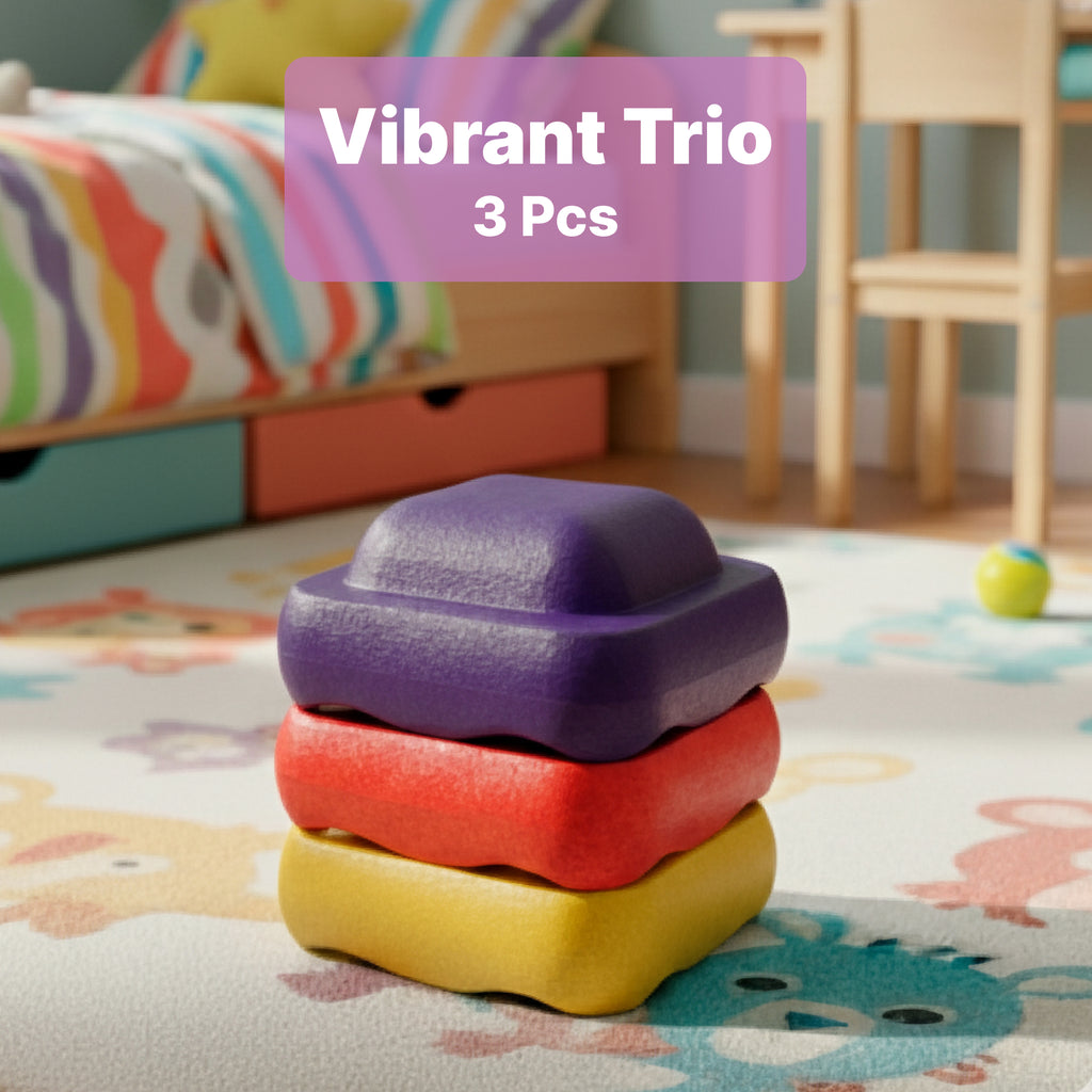 Sensory Stepping Stones for Kids – Autism Balance Toys, Rainbow Foam Play Stones for Toddlers