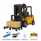 Remote Control Forklift Toy | Realistic Action, Cool Mist Effect & Music for Kids Aged 4-5+ Years