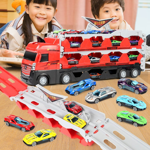 Multifunctional Toy Truck with Launch Track | Durable, Interactive & Ideal for Kids Aged 3+ Who Love Racing Adventures