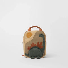 Adorable Little Dutch Backpack for Toddlers - Dinosaur Embroidered Design