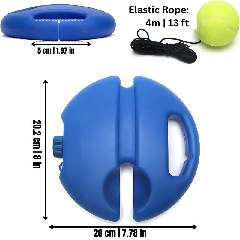 Tennis Training Device – TennisMate Weighted Trainer for Solo Practice, Rebounds & Skill Development
