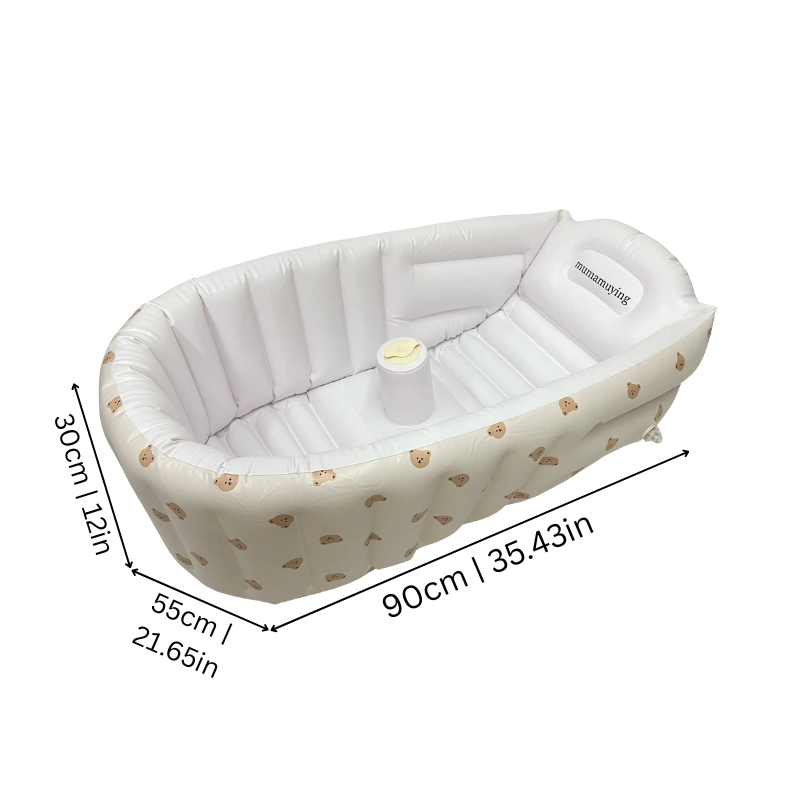 Inflatable Baby Bathtub | Spacious, Soft & Portable for Outdoor and Indoor Bath Time Fun