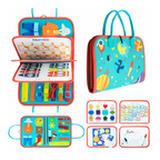 Toddler’s Busy Book – Montessori Sensory Activity Book & Busy Board for Early Learning and Fine Motor Skills