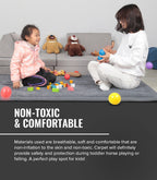 Kids Ultra-Soft Tatami Playmat | Non-Toxic, Anti-Slip & Perfect for Safe Playtime in Dark Grey