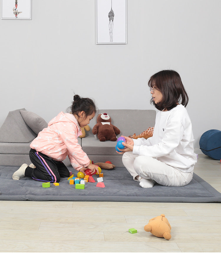 Kids Ultra-Soft Tatami Playmat | Non-Toxic, Anti-Slip & Perfect for Safe Playtime in Dark Grey