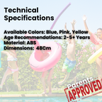 Pack x3 Firework-Style Water Sprayer Toy | Lightweight, Easy to Use & Perfect for Kids Aged 2-5 for Outdoor Summer Fun