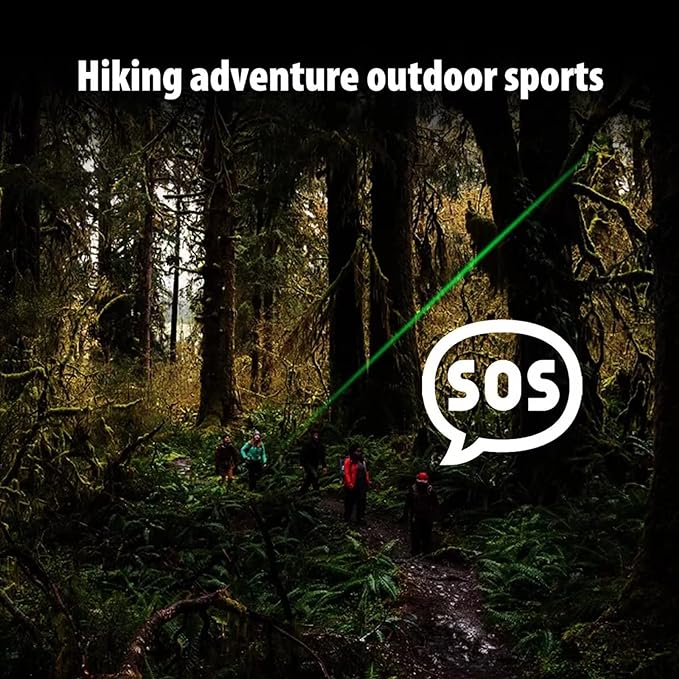 Long Range Green Laser Pointer | 5000 Metres High Power Tactical Flashlight for Outdoor Use