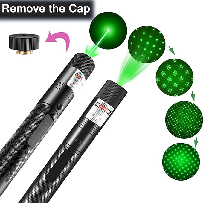Long Range Green Laser Pointer | 5000 Metres High Power Tactical Flashlight for Outdoor Use