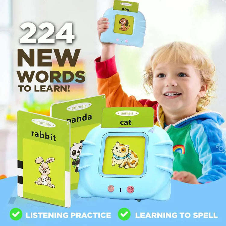 Interactive Flashcards for Kids | Educational Toys - Language Skill Development & Vocabulary Building for Independent Play