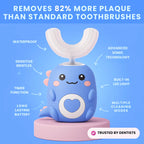 U-Shaped Electric Toothbrush for Kids | Hands-Free, Sonic Cleaning & Adjustable Modes for Fun Dental Care