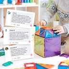 Magnetic Building Blocks Set for Kids - Educational STEM Toys - Creative Construction Play - 100 Pieces - Safe Non-Toxic Materials