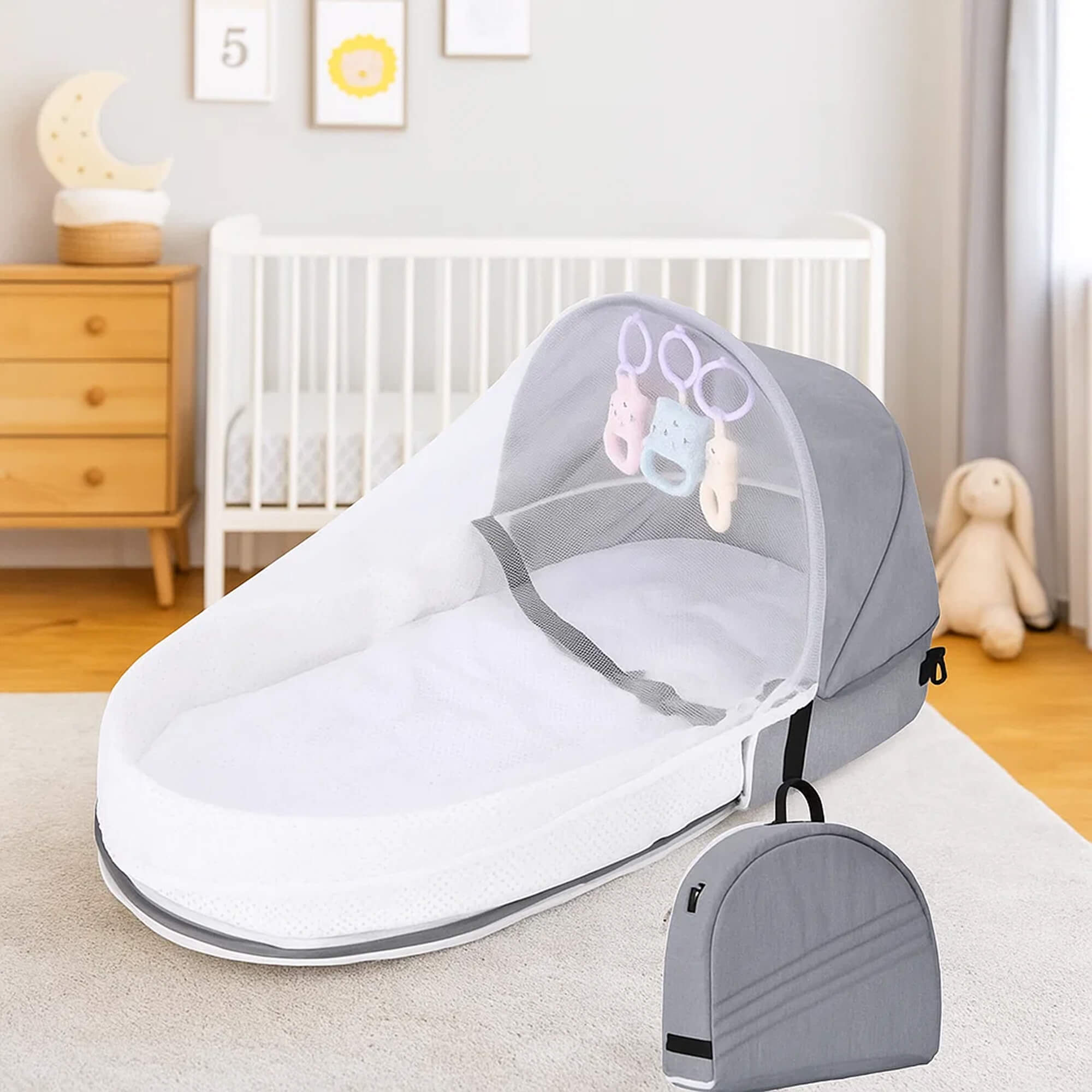 0-12 Months Travel Cot For Baby For Newborn Protection Mosquito Net Bassinet For Baby Foldable