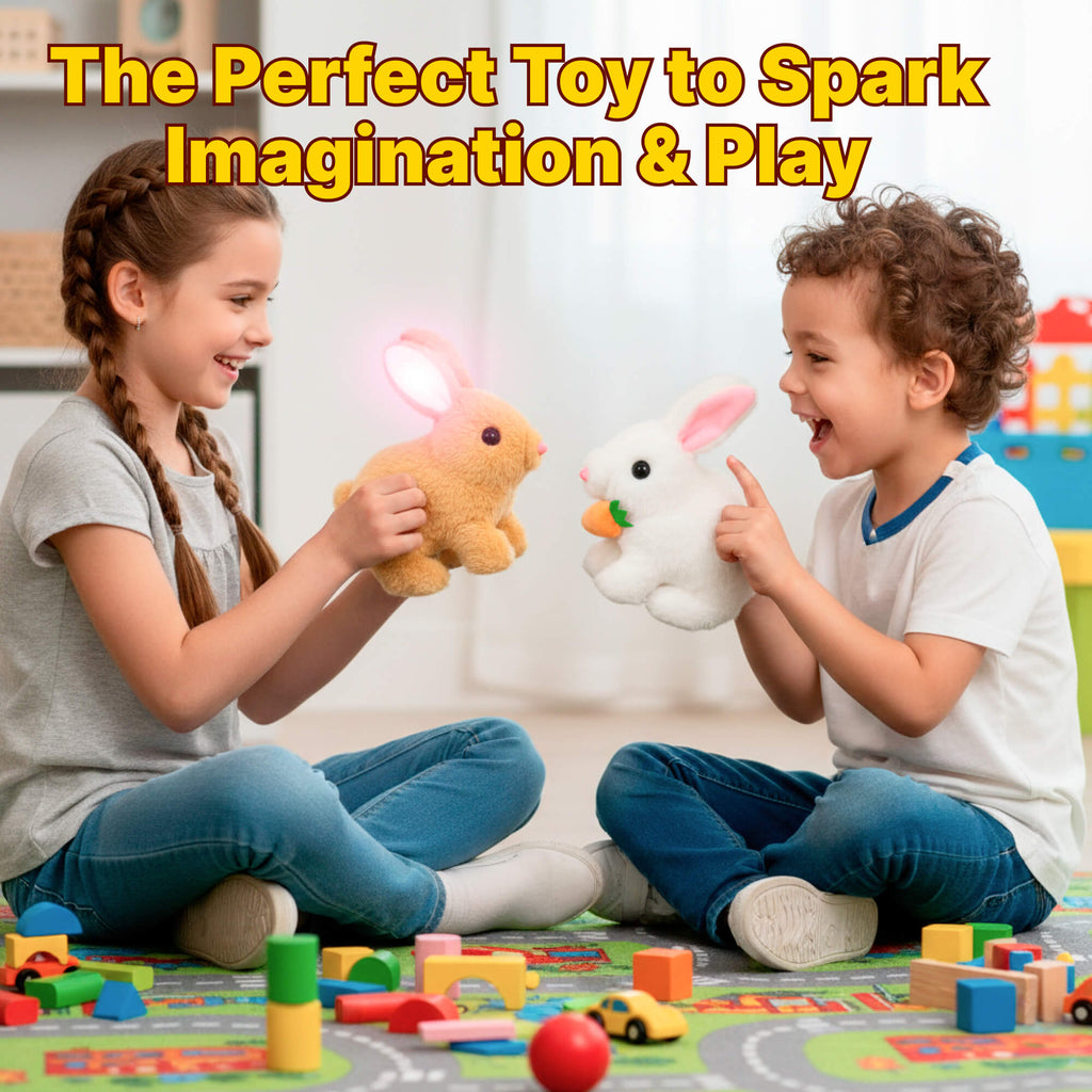 True-to-Life Interactive Bunny Pet | Toy Rabbit Rhat Hops - Wiggles Ears & Teaches Empathy for Kids Ages 3+