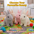 True-to-Life Interactive Bunny Pet | Toy Rabbit Rhat Hops - Wiggles Ears & Teaches Empathy for Kids Ages 3+