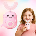 U-Shaped Electric Toothbrush for Kids | Hands-Free, Sonic Cleaning & Adjustable Modes for Fun Dental Care