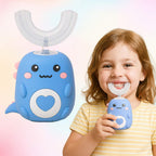 U-Shaped Electric Toothbrush for Kids | Hands-Free, Sonic Cleaning & Adjustable Modes for Fun Dental Care
