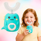 U-Shaped Electric Toothbrush for Kids | Hands-Free, Sonic Cleaning & Adjustable Modes for Fun Dental Care
