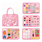 Toddler’s Busy Book – Montessori Sensory Activity Book & Busy Board for Early Learning and Fine Motor Skills