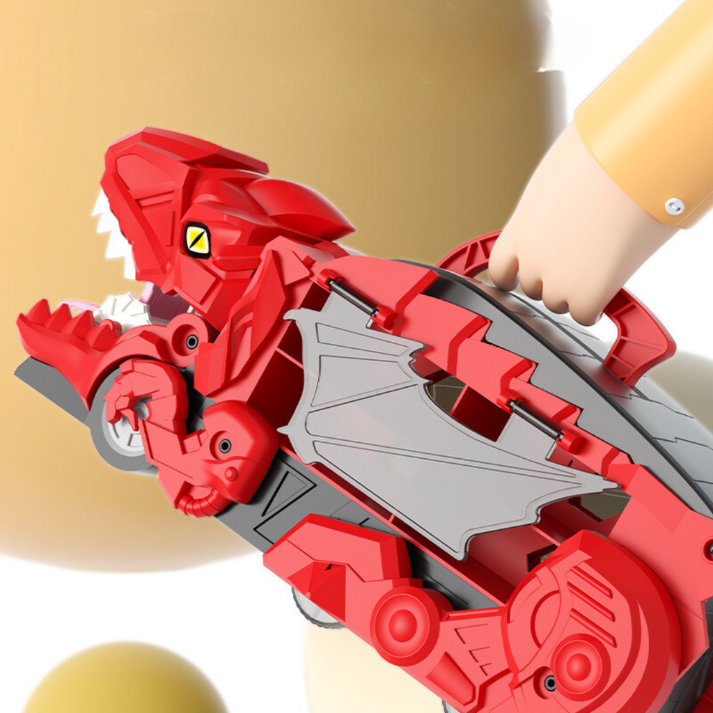 Dinosaur Toy Transporter Truck Playset | 2-in-1 Dino & Car Storage for Boys 3–5 – Includes Mini Cars & Jurassic Figures