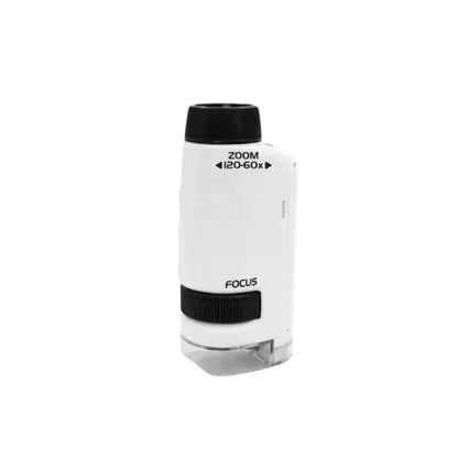 Kids Portable Microscope | 60-120x Magnification with LED Light for STEM Learning and Nature Exploration